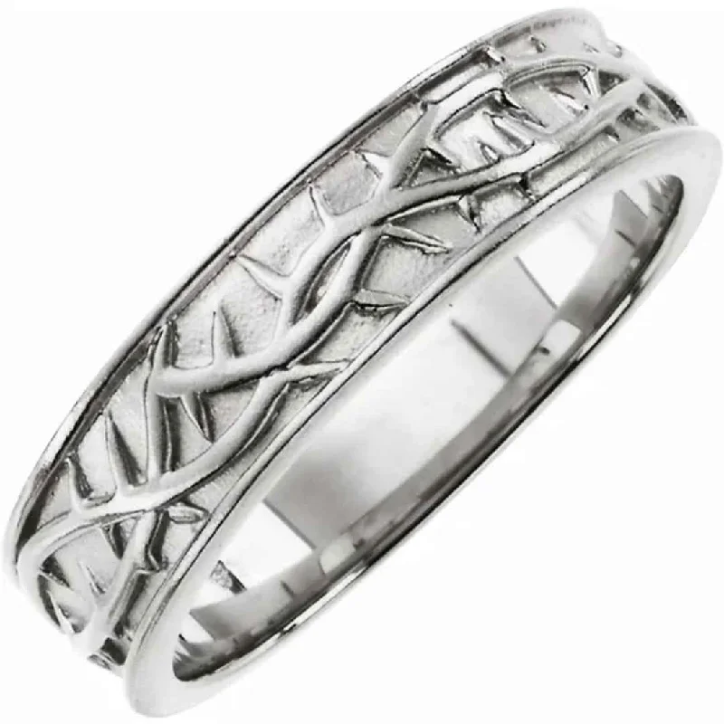 THORN | Men's Wedding Ring | Thorn Design Band | 6mm & 6.5mm