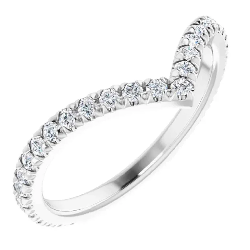 WONDA | Women's Diamond Wedding Ring | V Shape